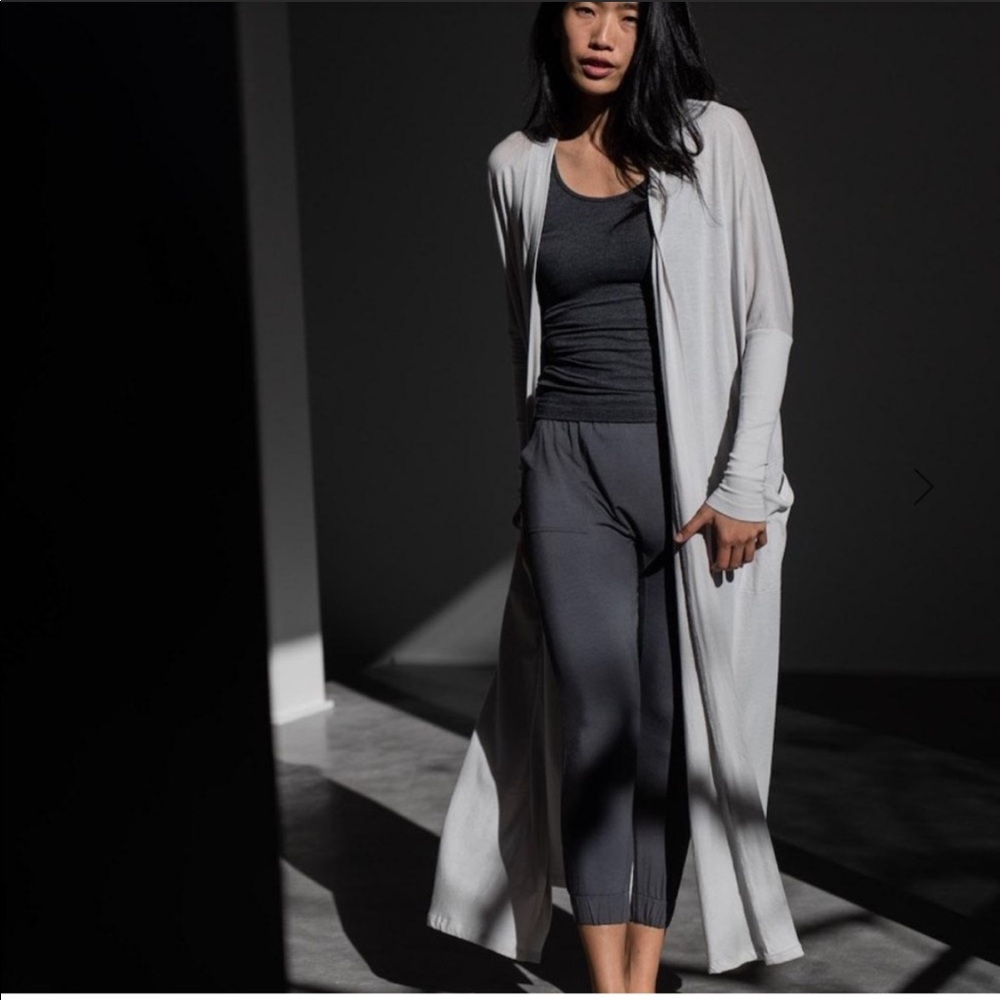 Lunya Organic Pima Long Cardigan - one size